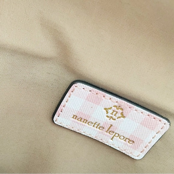 Nanette Lepore Pink Gingham Clutch Wallet Barbie Movie - Picture 6 of 6